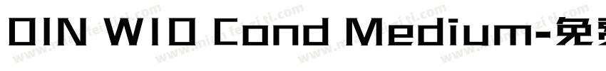 DIN W10 Cond Medium字体转换